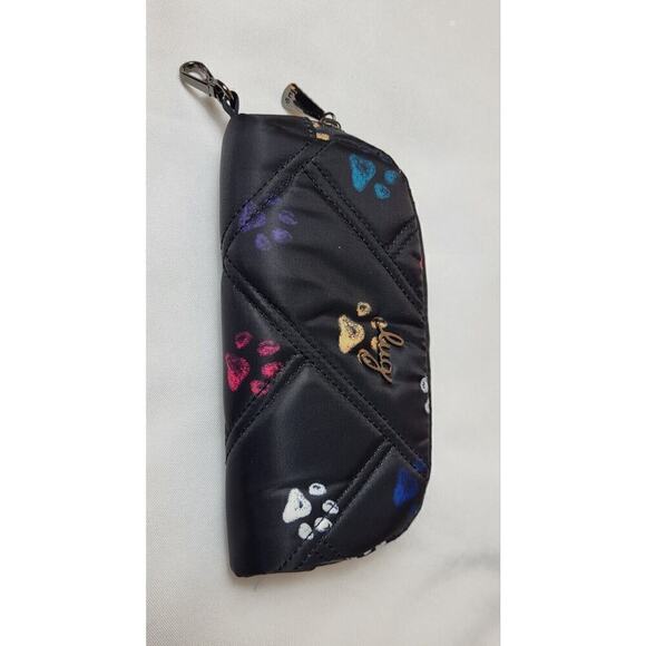 Lug Bobsled‎ XL Black Paw Print Cosmetic Make-up Bag Pouch - Picture 3 of 8